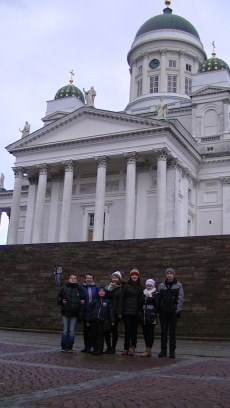 Около собора в г. Хельсинки